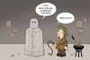 Cartoon: Eiserne Jungfrau (small) by ChristianP tagged eiserne,jungfrau,iron,maiden