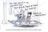 Cartoon: Schroeder Ahmadinedschad (small) by ChristianP tagged schroeder,ahmadinedschad,iran,politik