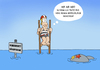 Cartoon: Stelzen Badeurlaub (small) by ChristianP tagged stelzen,badeurlaub