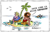 Cartoon: Besser! (small) by rpeter tagged mann,frau,insel,einparken,schiffbruch,einsam