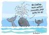 Cartoon: Cumshot (small) by rpeter tagged wal,whale,meer,ocean,wellen,wave