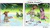 Cartoon: Dumm gelaufen (small) by rpeter tagged wasser,piranhas,mann,frau,liebe,regenwald,amazonas