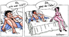 Cartoon: Ehrliche Antwort (small) by rpeter tagged mann,frau,liebe,bett,nackt,sex,sexy