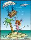 Cartoon: Ohne Worte (small) by rpeter tagged inselwitz insel schiffbrüchig frau meer banane