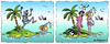 Cartoon: Schlüsselerlebnis (small) by rpeter tagged mann,frau,nackt,meer,insel,schiffbruch,sex