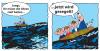 Cartoon: Steife Ohren (small) by rpeter tagged see schiffbruch segeln floss