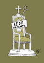 Cartoon: Sede vacante (small) by Ramses tagged pope,vatican,catholicism,rome