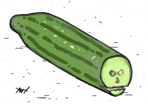 Cartoon: Cucumber mai 2011 (medium) by Monica Zanet tagged zanet,ehec,cucumber