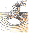 Cartoon: Island (small) by Monica Zanet tagged island,loneliness