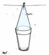 Cartoon: Water (small) by Monica Zanet tagged zanet,weather,water,climate