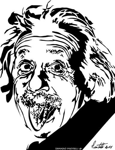 Cartoon: albert einstein (medium) by ignant tagged einstein,cartoon