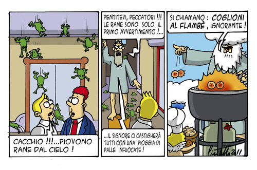 Cartoon: Castighi divini (medium) by ignant tagged humor,comic,strip,god