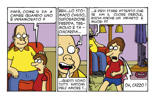 Cartoon: Malattia incurabile (medium) by ignant tagged amore,comic,strip,humor,cartoon