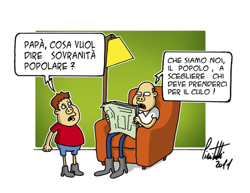 Cartoon: Sovranita popolare (medium) by ignant tagged cartoon,humor