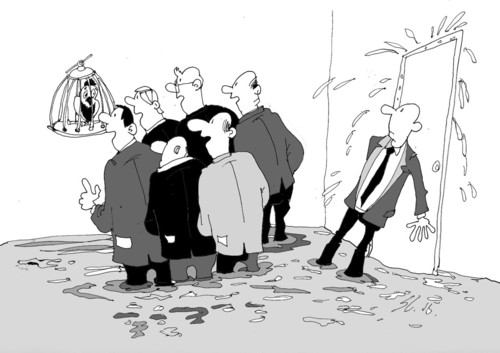 Cartoon: keine (medium) by medwed1 tagged dummheit