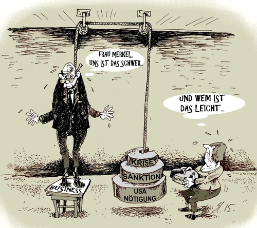 Cartoon: Keine (medium) by medwed1 tagged wirtschaft,krise,usa,notigung,sanrtionen