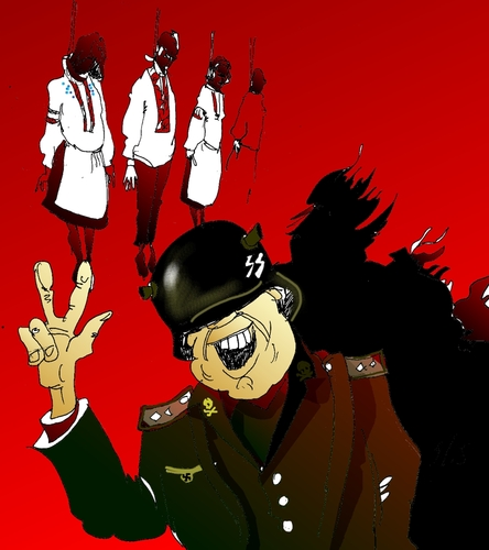 Cartoon: Keine (medium) by medwed1 tagged ukraine,vischiwanka,nazi