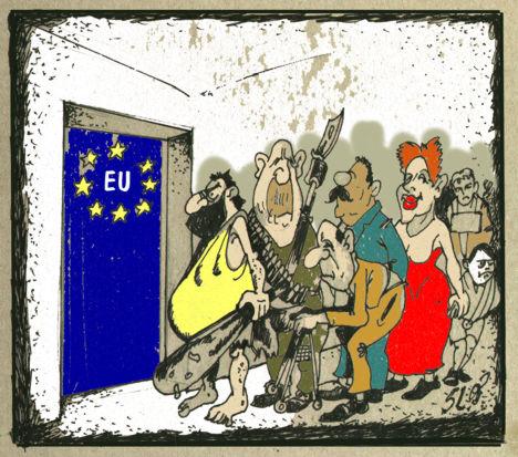 Cartoon: Ohne (medium) by medwed1 tagged schljachow,cartoon