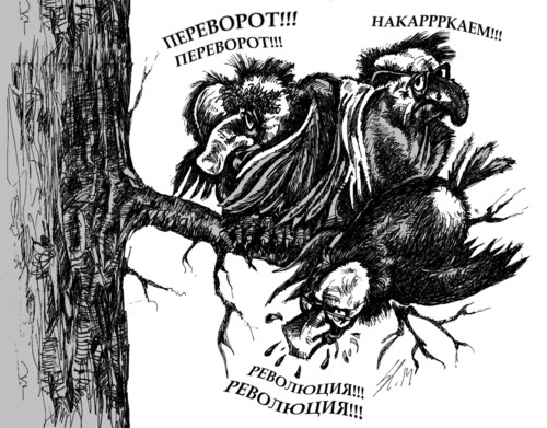 Cartoon: Rabben (medium) by medwed1 tagged propagnda,europe,ukraina,luge
