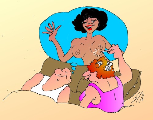 Cartoon: Traume (medium) by medwed1 tagged traum
