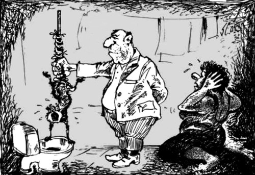 Cartoon: WC (medium) by medwed1 tagged schljachow,cartoon