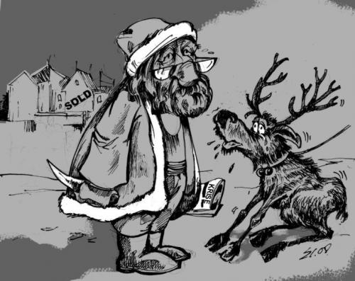 Cartoon: Weihnachten... (medium) by medwed1 tagged schljachow,cartoon