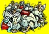 Cartoon: Fussbal - Russland gegen  Polen (small) by medwed1 tagged schljachow,cartoon