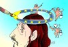 Cartoon: Kein (small) by medwed1 tagged got,mensch,politik