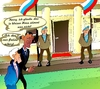 Cartoon: Putinscherzt (small) by medwed1 tagged putin,weisehaus,usa,scherz