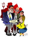 Cartoon: Wer hat das gemacht...? (small) by medwed1 tagged merkel,klitschko,jazuck,ukraina