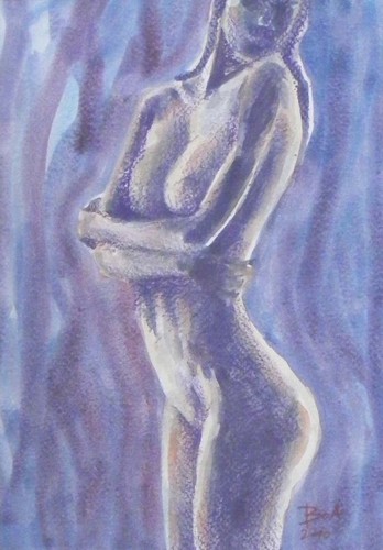 Cartoon: Nude 3 (medium) by boa tagged painting,color,oil,boa,romania,painter,landscape