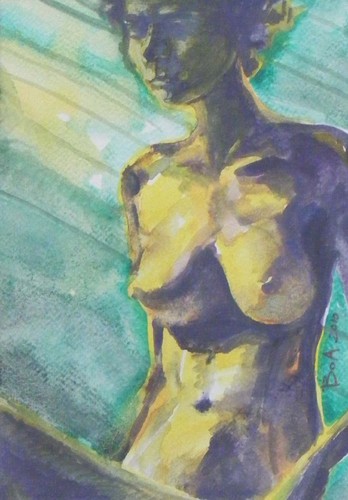 Cartoon: Nude 6 (medium) by boa tagged painting,color,oil,boa,romania,painter,landscape