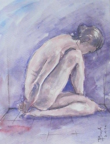 Cartoon: Nude 9 (medium) by boa tagged painting,color,oil,boa,romania,painter,landscape