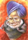 Cartoon: Manmohan Singh-India (small) by boa tagged caricature cartoon happy nice painting humor comic boa romania