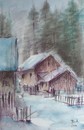 Cartoon: Winter (small) by boa tagged painting,color,oil,boa,romania,painter,landscape