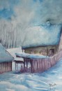 Cartoon: Winter (small) by boa tagged painting,color,oil,boa,romania,painter,landscape