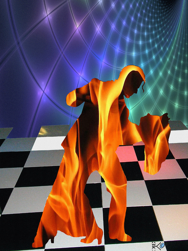 Cartoon: Fire Dance (medium) by Zoran Spasojevic tagged serbia,kragujevac,paske,zoran,spasojevic,dance,fire,graphics,collage,digital,emailart