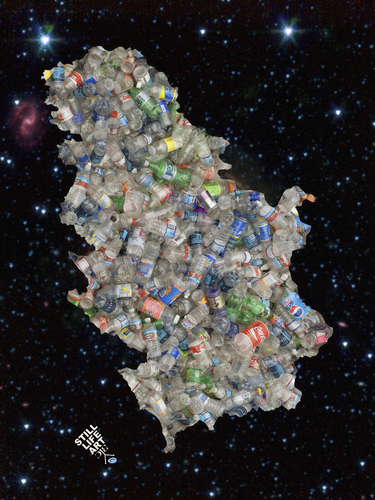 Cartoon: Plastic Serbia (medium) by Zoran Spasojevic tagged plastic,serbia,kragujevac,emailart,paske,spasojevic,zoran,digital