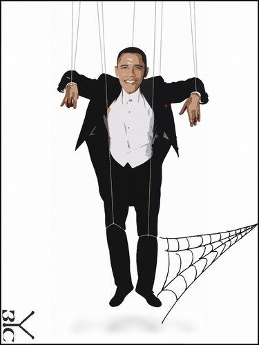 Cartoon: Puppet Obama (medium) by Zoran Spasojevic tagged serbia,kragujevac,emailart,paske,spasojevic,zoran,europe,obama,puppet,graphics,collage,digital