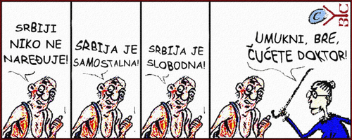 Cartoon: Samostalna Srbija (medium) by Zoran Spasojevic tagged emailart,zoran,spasojevic,short,comic,strip