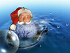 Cartoon: I as a Santa Claus (small) by Zoran Spasojevic tagged zoran,spasojevic