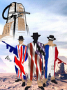 Cartoon: Mafia Art (small) by Zoran Spasojevic tagged mafia art gaddafi america france england zoran spasojevic paske digital graphics emailart nato kragujevac serbia