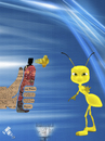 Cartoon: The Revolutionary Spray (small) by Zoran Spasojevic tagged revolutionary,spray,against,yellow,ant,zoran,spasojevic,paske,kragujevac,serbia