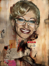 Cartoon: Vesna Dencic (small) by Zoran Spasojevic tagged portrait graphics digital woman paske spasojevic zoran kragujevac serbia