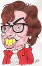 Cartoon: Austin powers caricature (small) by fieldtoonz tagged austin