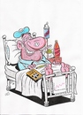 Cartoon: Lager (small) by fieldtoonz tagged lager,bed,hospital,ill,patient,drip