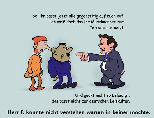 Cartoon: Islamkonferenz (medium) by TomSe tagged islam,islamknferenz,innenminister,friedrich