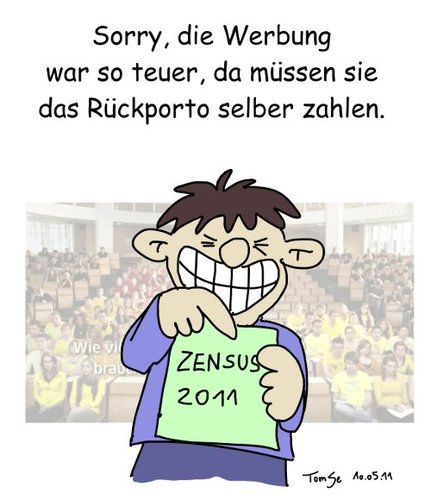 Cartoon: Porto für Zensus 2011 (medium) by TomSe tagged zensus,volkszählung