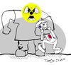 Cartoon: Atom-Bully (small) by TomSe tagged gau,japan,bully,schläger,atomkraft