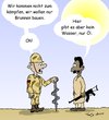 Cartoon: Brunnenbau (small) by TomSe tagged bundeswehr,libyen,brunnenbau,brunnebohren